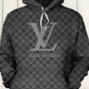 Louis Vuitton Grey Type 362 Hoodie Outfit Fashion Brand Luxury