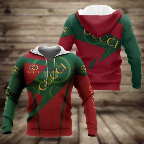 Gucci Green Red Golden Type 312 Hoodie Outfit Fashion Brand Luxury