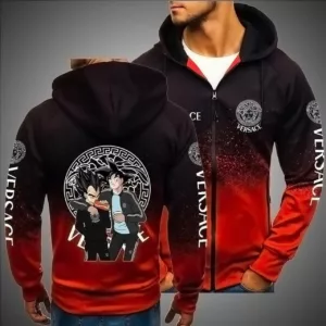 Versace Songoku And Vegeta Type 291 Luxury Hoodie Fashion Brand Outfit