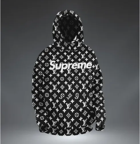 Louis Vuitton Supreme Black Type 269 Hoodie Fashion Brand Outfit Luxury