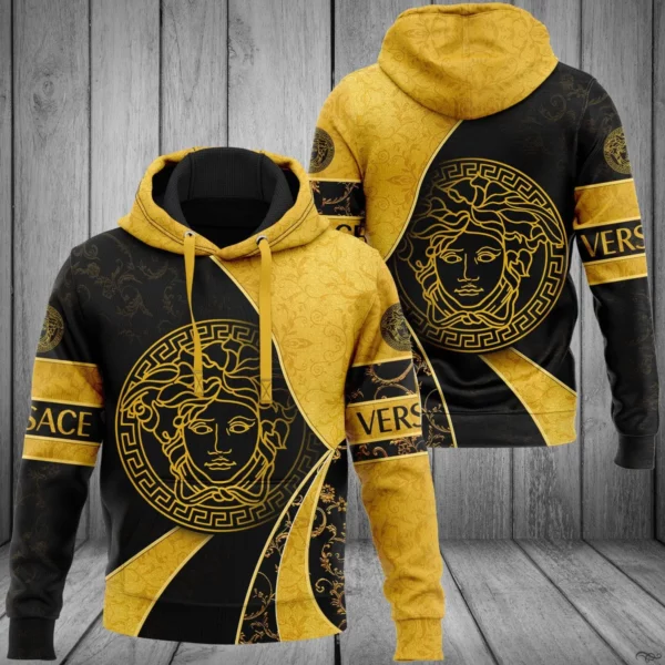 Gianni Versace Yellow Type 177 Hoodie Fashion Brand Luxury Outfit