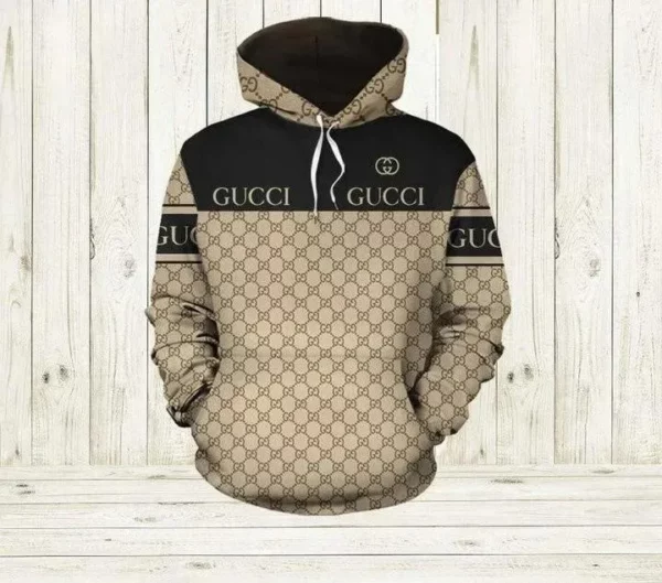 Gucci Black Brown Type 114 Hoodie Fashion Brand Luxury Outfit