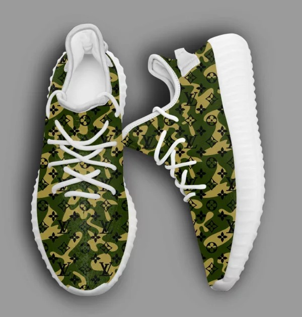 Louis Vuitton LV Camo Green Yeezy Sneaker