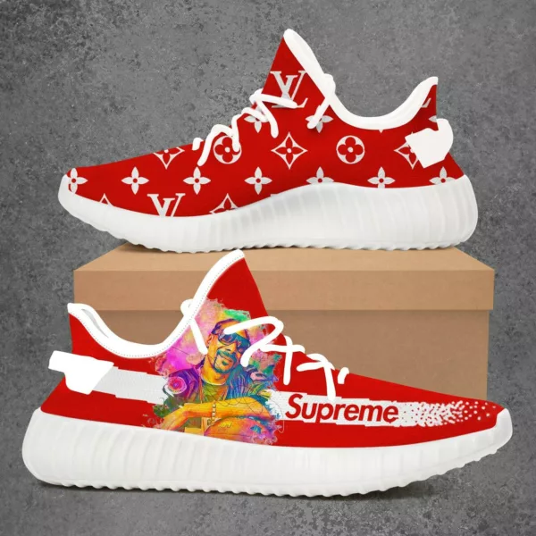 Louis Vuitton Supreme Snoop Dogg Luxury Brand Premium Red Yeezy Sneaker