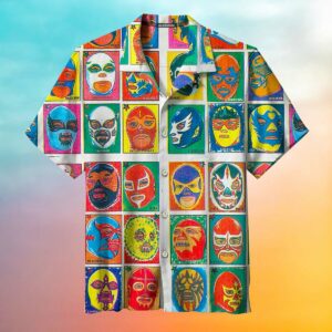 1995 Masked Wrestler Retro Hawaiian Shirt