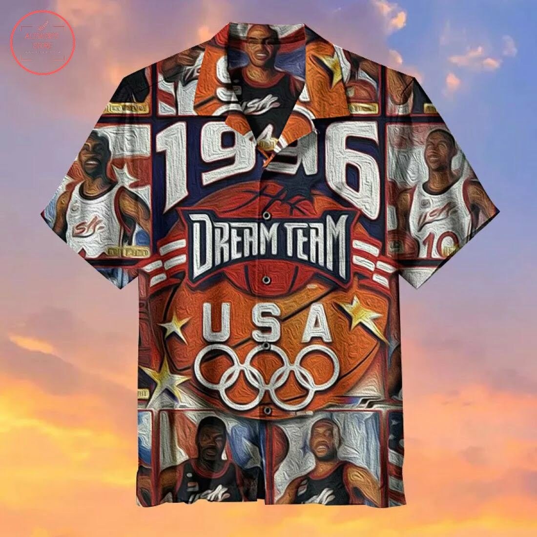 1996 American Dream Team Hawaiian Shirt