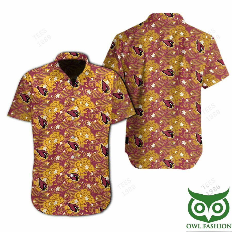 Arizona Cardinals Great Waves Of Japanese Hawaiian Shirt