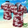 Arkansas Razorbacks White And Dark Red Flowers Hawaiian Shirt