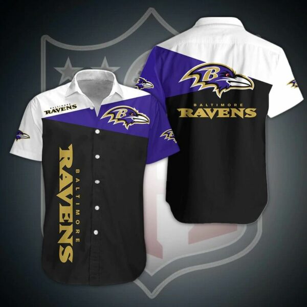 Baltimore Ravens Hawaiian Shirt Summer Beach Outfit