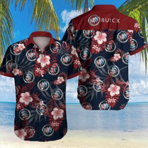 Buick Car Floral Hawaiian Shirt