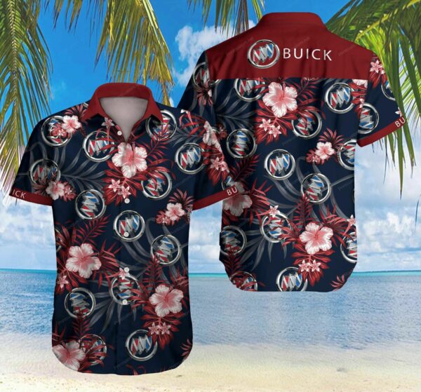 Buick Car Floral Hawaiian Shirt