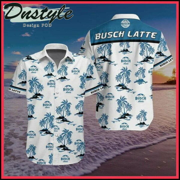 Busch Latte Beer Hawaiian Shirt Summer Beach Outfit