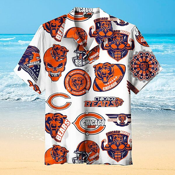 Chicago Bears Rugby Hawaiian Shirt