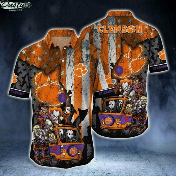 Clemson Tigers Horror Movies Hawaiian Shirt