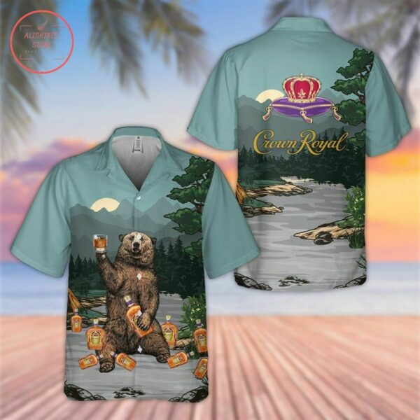 Crown Royal Bear Hawaiian Shirt Beach Outfit Summer