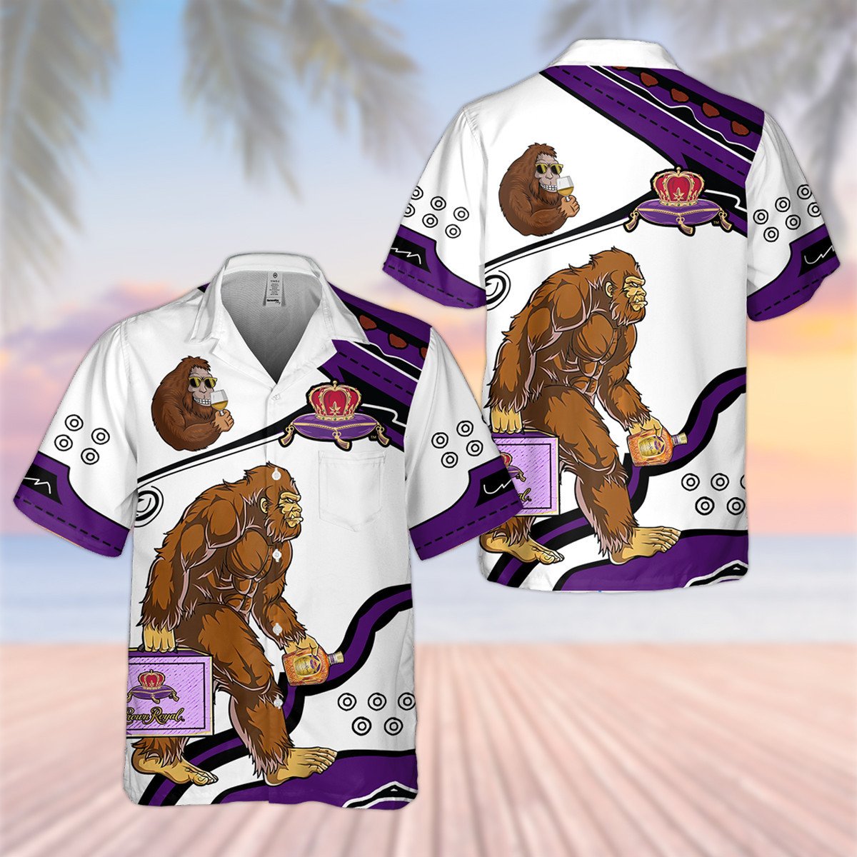 Crown Royal Big Foot Hawaiian Shirt