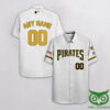 Pittsburgh Pirates White Black Yellow Hawaiian Shirt