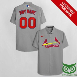 St Louis Cardinals Gray Hawaiian Shirt