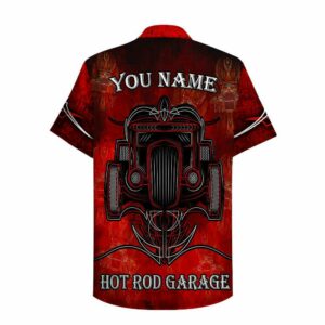 Custom Name Rod Garage Hawaiian Shirt