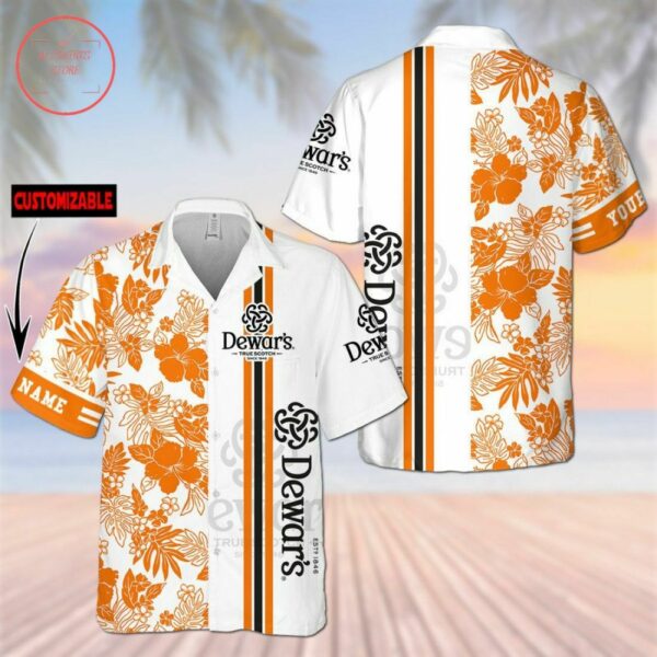 Dewars True Scotch Flower Custom Hawaiian Shirt