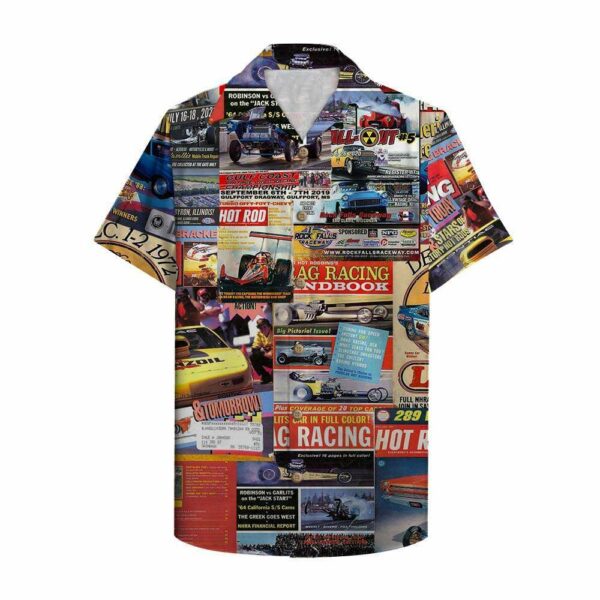 Drag Racing Magazine Hawaiian Shirt