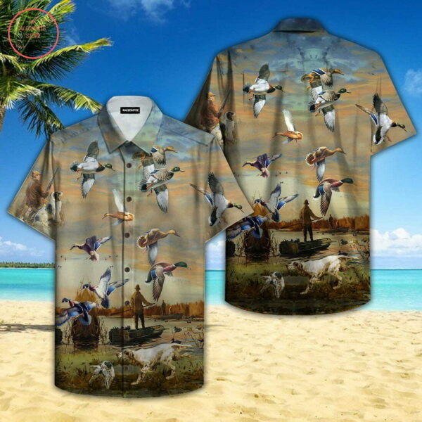 Duck Hunting Hawaiian Shirt Outfit Beach Summer