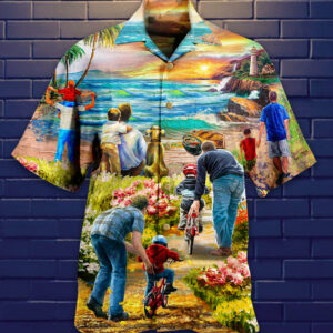 Family Love Dad Love Son Hawaiian Shirt