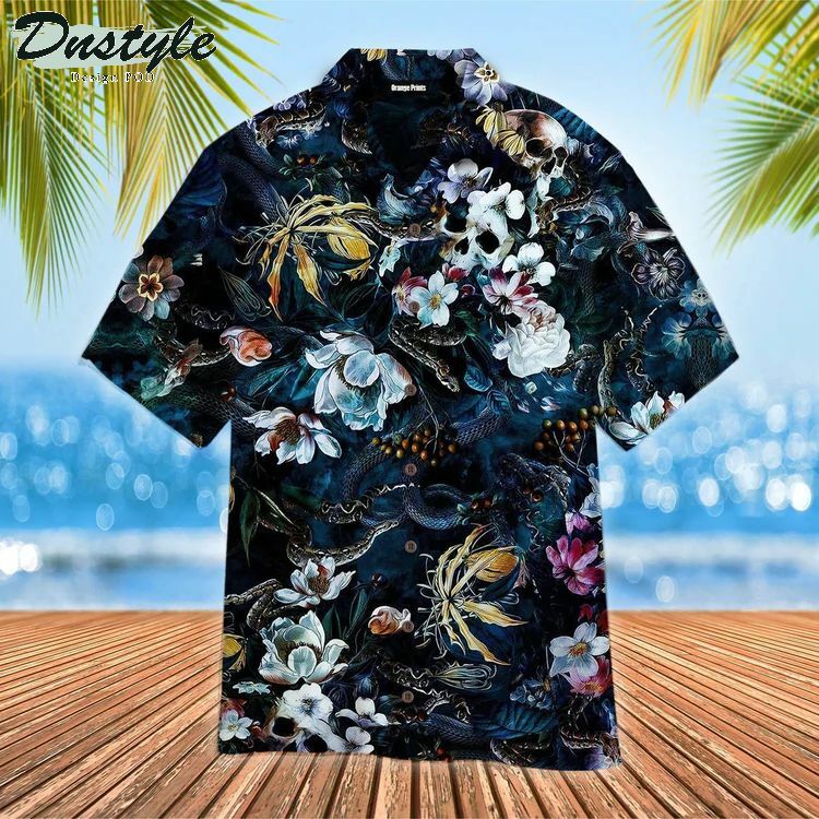 Floral Skull S Hawaiian Shirt Beach Outfit Summer