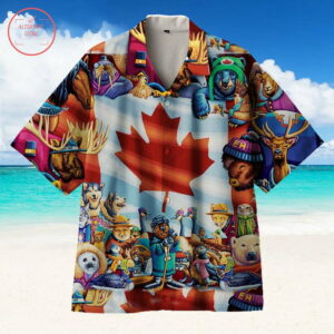 Funny Canadian Hawaiian Shirt Outfit Summer Beach