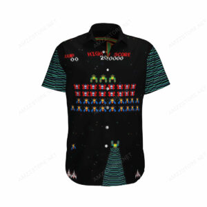 Galaga Galaxian Nes Game Hawaiian Shirt