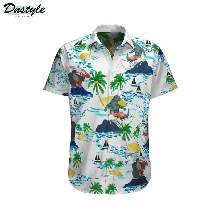 Godzilla Vs Kong Hawaiian Shirt Summer Outfit Beach