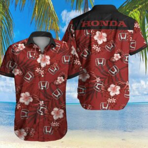 Honda Floral Hawaiian Shirt Summer Outfit Beach