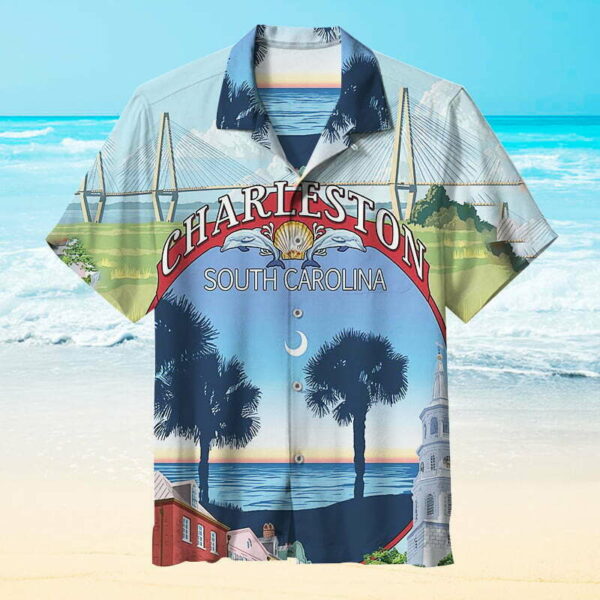 I Love Charleston Hawaiian Shirt Summer Beach Outfit