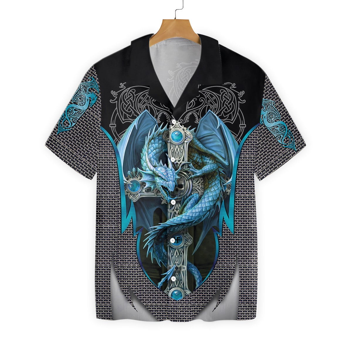 Ice Gothic Dragon Hawaiian Shirt Outfit Beach Summer