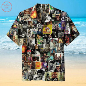 Jimi Hendrix Hawaiian Shirt Beach Outfit Summer