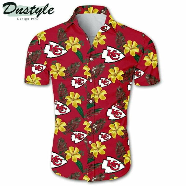 Kansas City Chiefs Floral Hawaiian Shirt