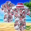 Kansas City Chiefs With Flamingo White Hawaiian Shirt