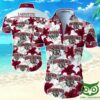 Lafayette Leopards White And Dark Red Flowers Hawaiian Shirt