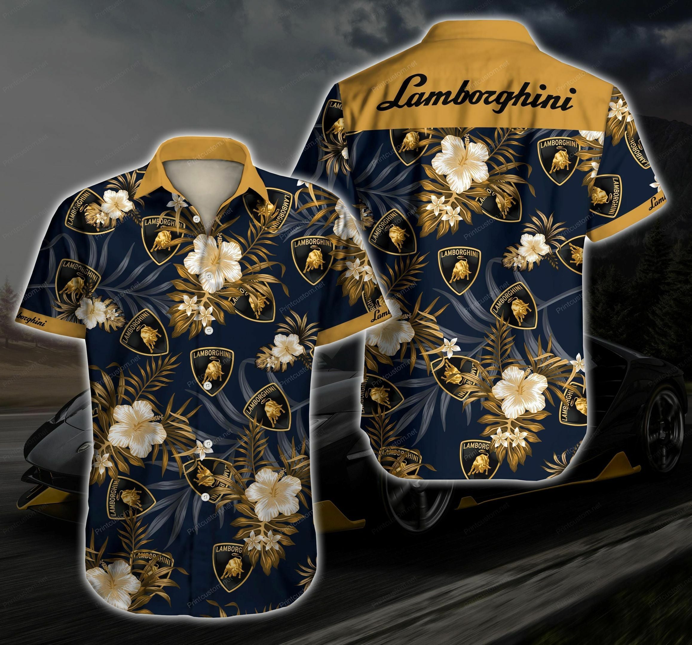 Lamborghini Hawaiian Shirt Summer Beach Outfit