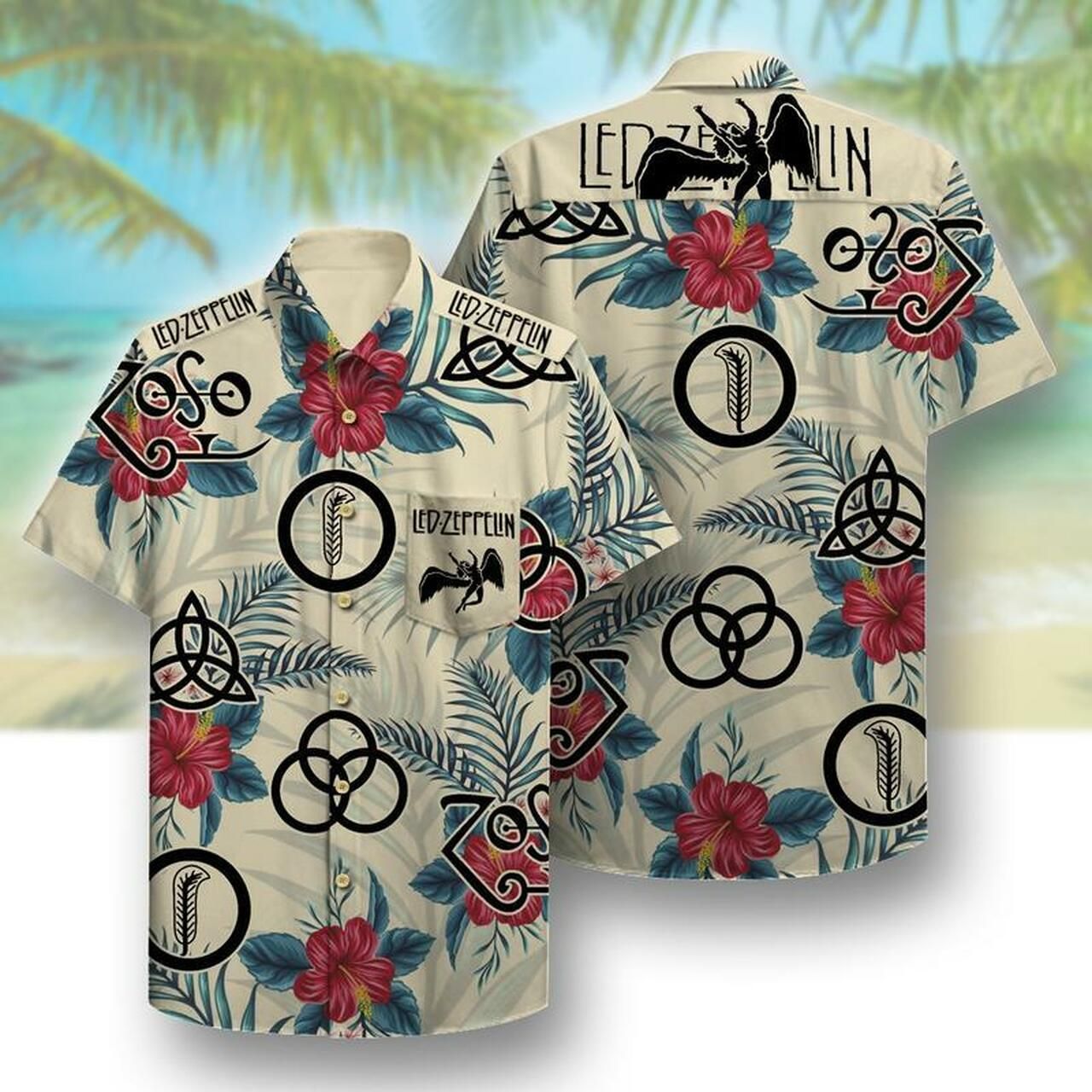 Led Zeppelin Ii Hawaiian Shirt Outfit Summer Beach