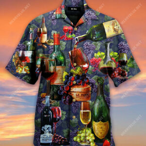 Life Is Better With A Glass Of Wine Hawaiian Shirt