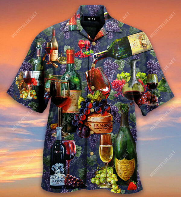 Life Is Better With A Glass Of Wine Hawaiian Shirt