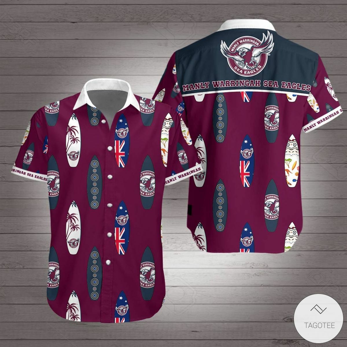 Manly Warringah Sea Eagles Hawaiian Shirt