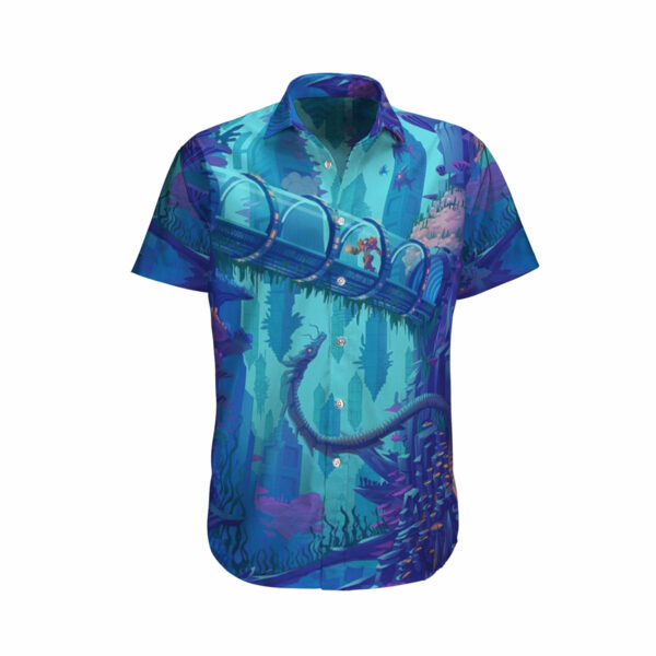 Metroid Prime Blue In The Ocean Hawaiian Shirt