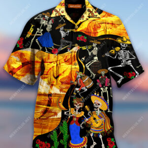 Mexican Day Of The Dead Carnival Hawaiian Shirt