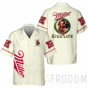 Miller High Life Beer Hawaiian Shirt