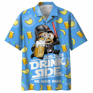 Minion Darth Vader With Beer Hawaiian Shirt