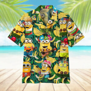 Minions Banana Tropical Hawaiian Shirt