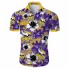 Minnesota Vikings Tropical Flower Hawaiian Shirt