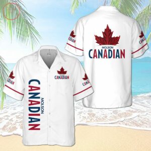 Molson Canadian Hawaiian Shirt Outfit Beach Summer